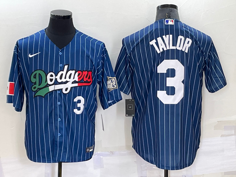 Men's Los Angeles Dodgers #3 Chris Taylor Navy Mexico World Series Cool Base Stitched Baseball Jersey Men's Los Angeles Dodgers #3 Chris Taylor Navy Mexico World Series Cool Base Stitched Baseball Jersey